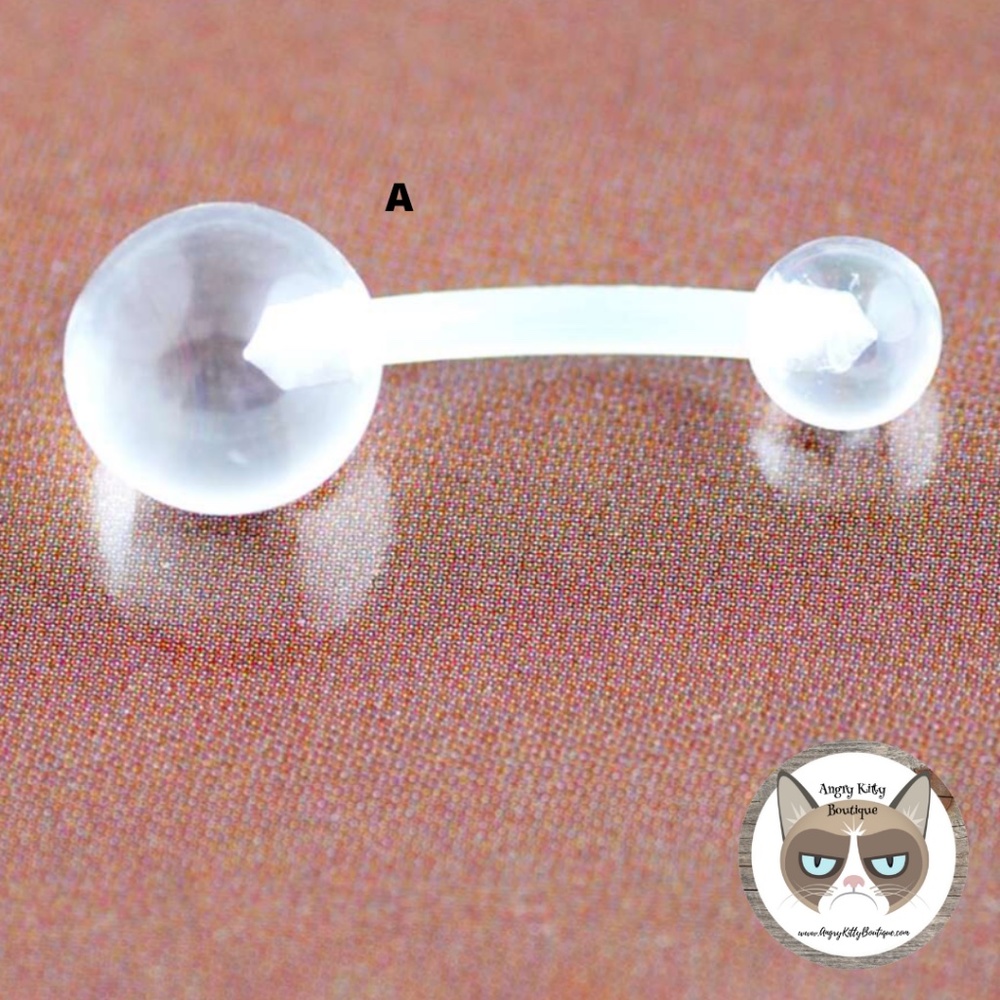 🔵 80% off 🔵 Clear Navel Piercing Stud
